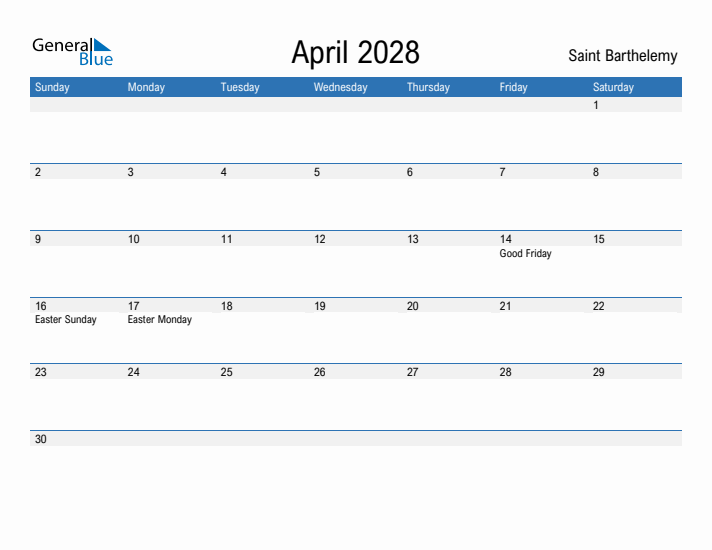 Fillable April 2028 Calendar