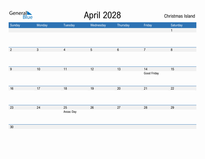 Fillable April 2028 Calendar