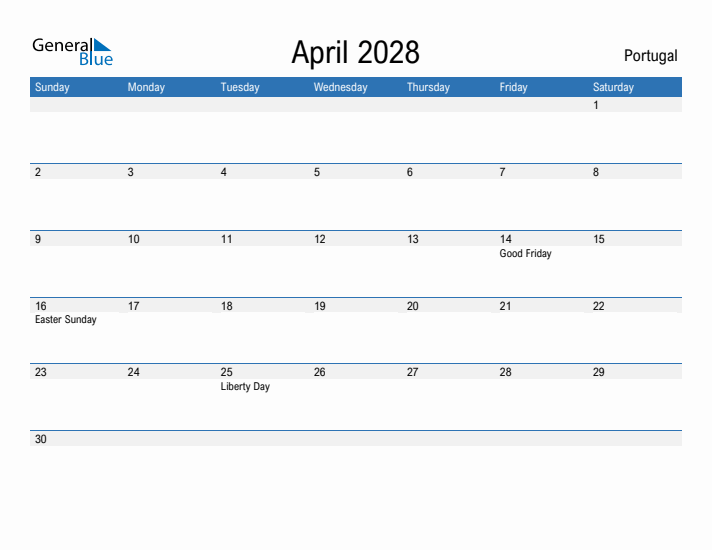 Fillable April 2028 Calendar