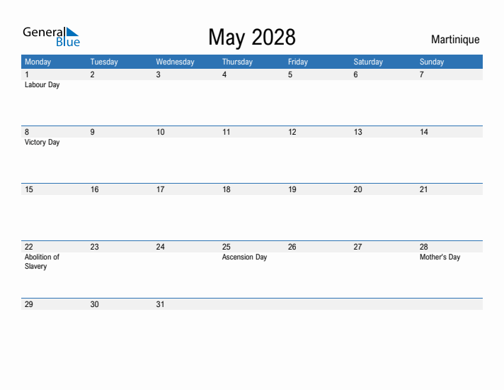 Fillable May 2028 Calendar