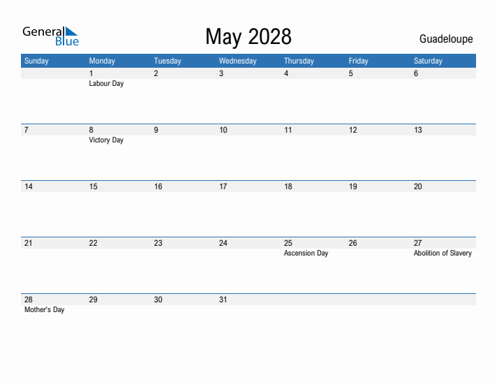 Fillable May 2028 Calendar