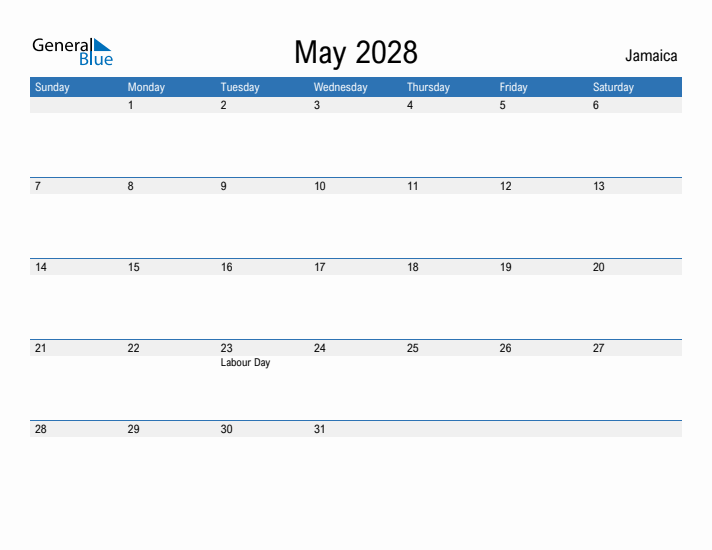 Fillable May 2028 Calendar