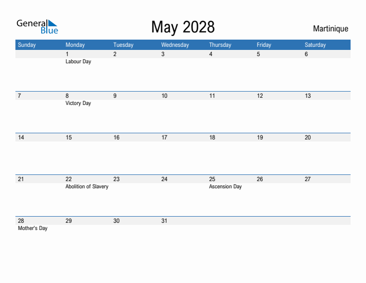 Fillable May 2028 Calendar