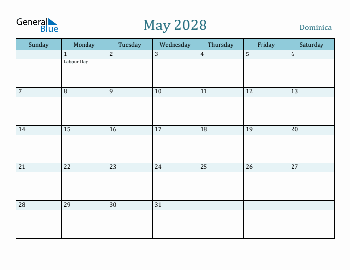 May 2028 Calendar with Holidays