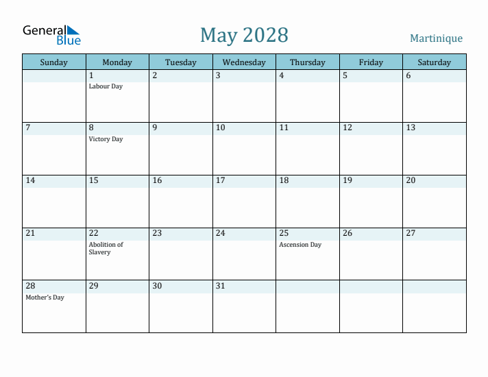 May 2028 Calendar with Holidays