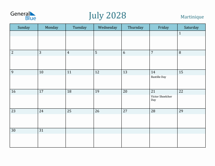 July 2028 Calendar with Holidays