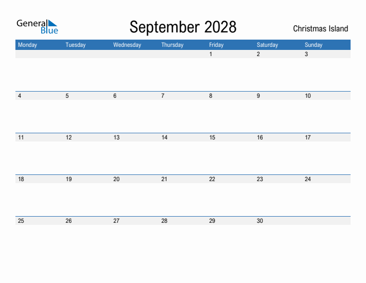 Fillable September 2028 Calendar