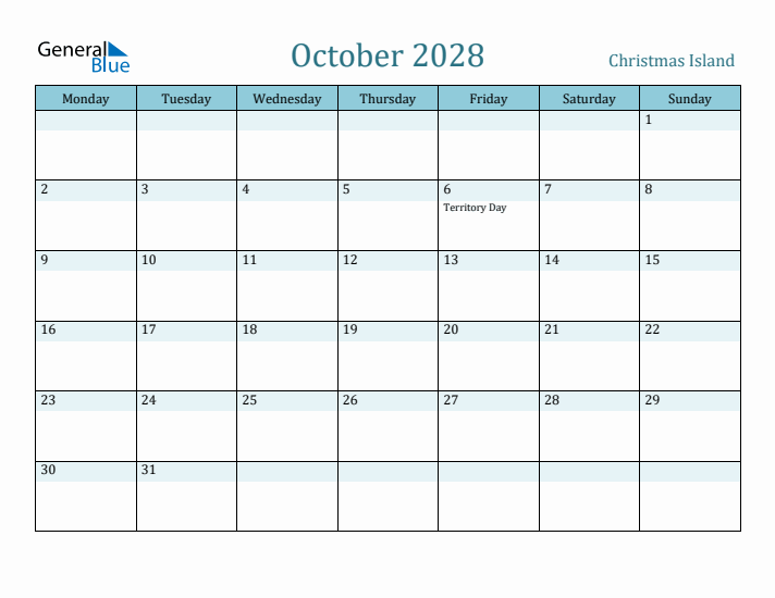 October 2028 Calendar with Holidays