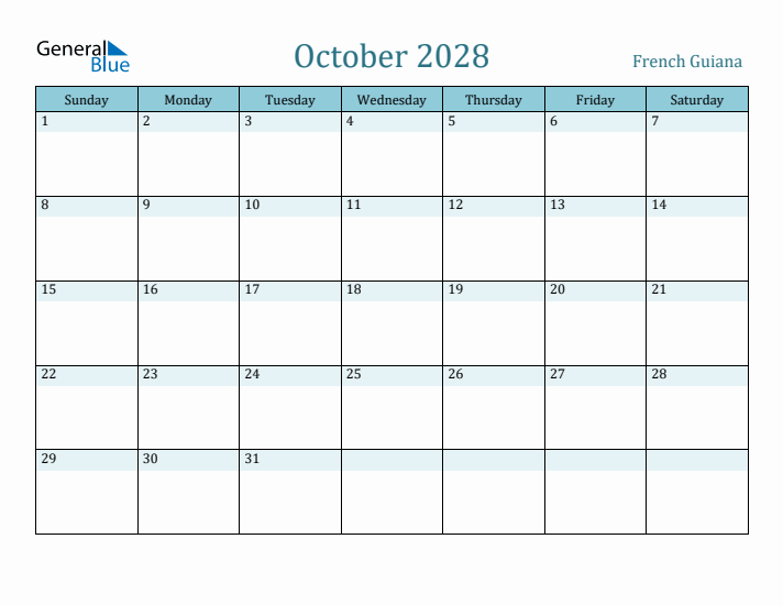 October 2028 Calendar with Holidays