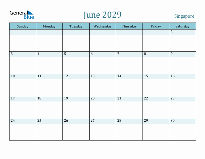 June 2029 Calendar with Holidays