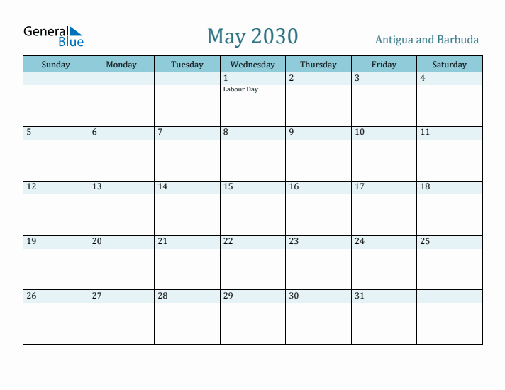 May 2030 Calendar with Holidays