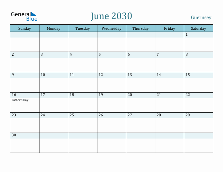 June 2030 Calendar with Holidays