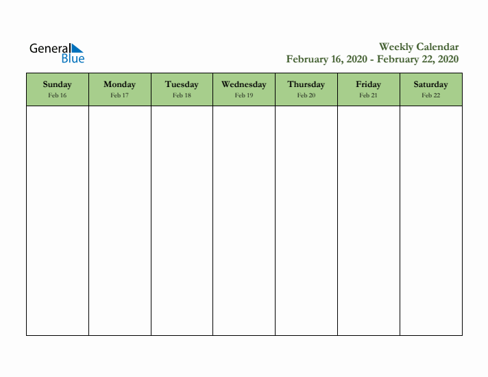 2020 Free Downloadable Weekly Planner (Week 8)