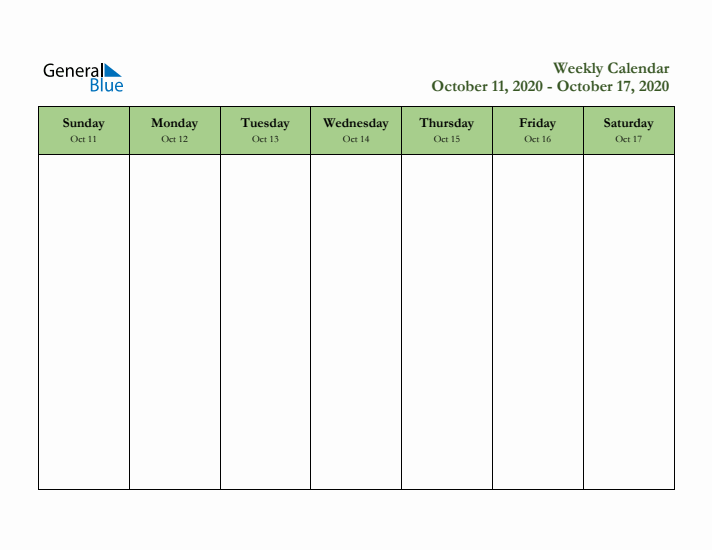 2020 Free Downloadable Weekly Planner (Week 42)