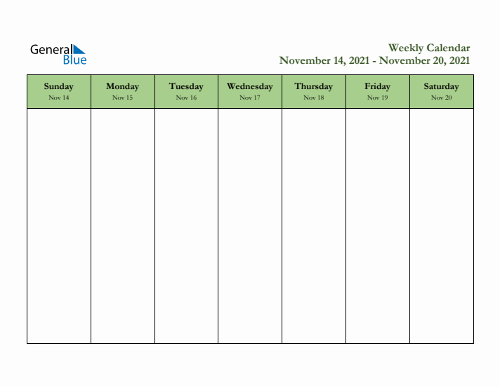 2021 Free Downloadable Weekly Planner (Week 47)