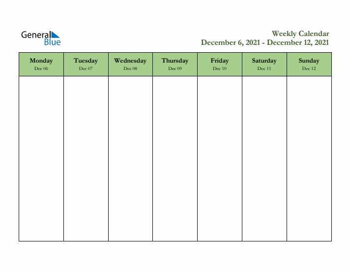 2021 Free Downloadable Weekly Planner (Week 49)