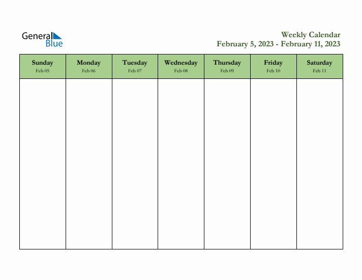 2023 Free Downloadable Weekly Planner (Week 6)