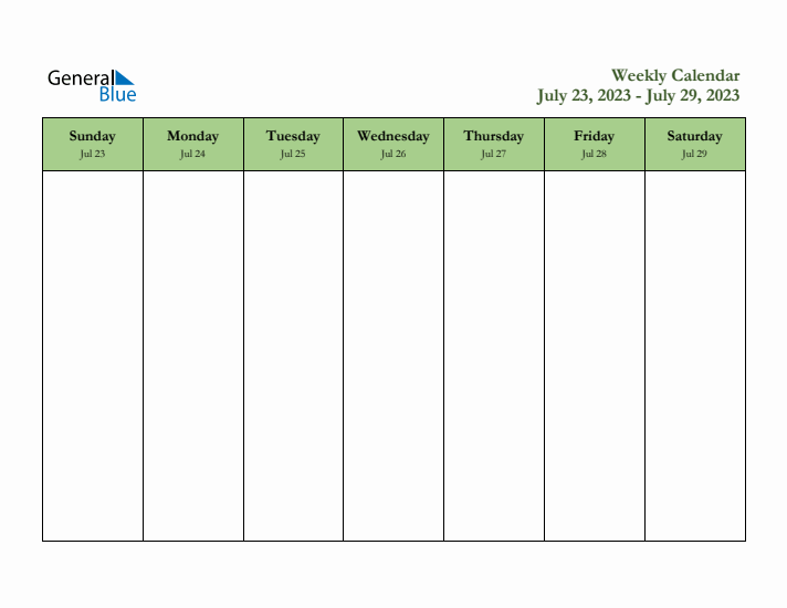 2023 Free Downloadable Weekly Planner (Week 30)