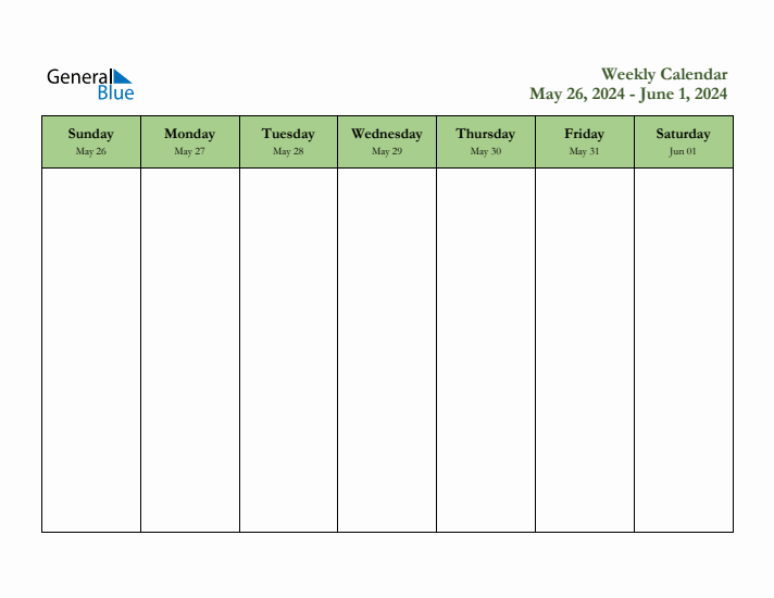 2024 Free Downloadable Weekly Planner (Week 22)