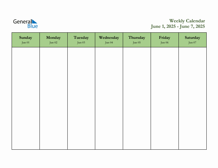 2025 Free Downloadable Weekly Planner (Week 23)