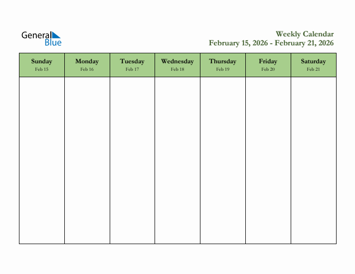 2026 Free Downloadable Weekly Planner (Week 8)