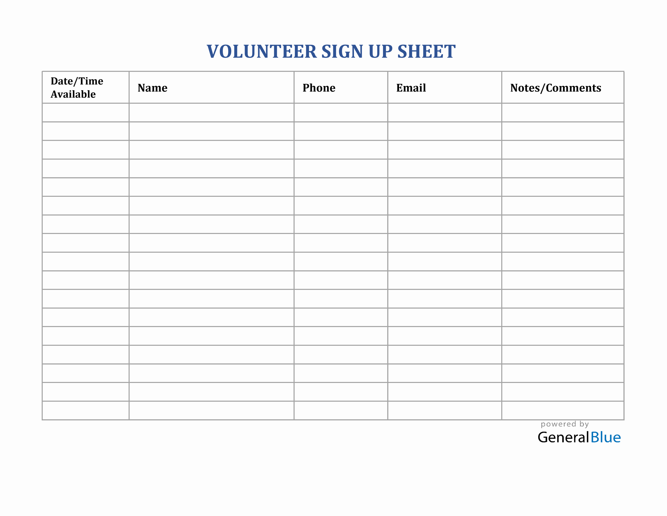 volunteer-list-template