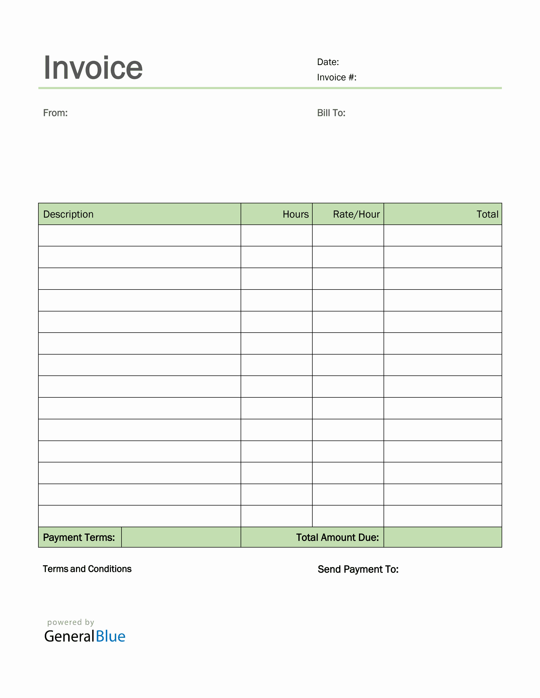 simple freelance invoice template