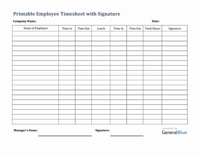 timesheet templates