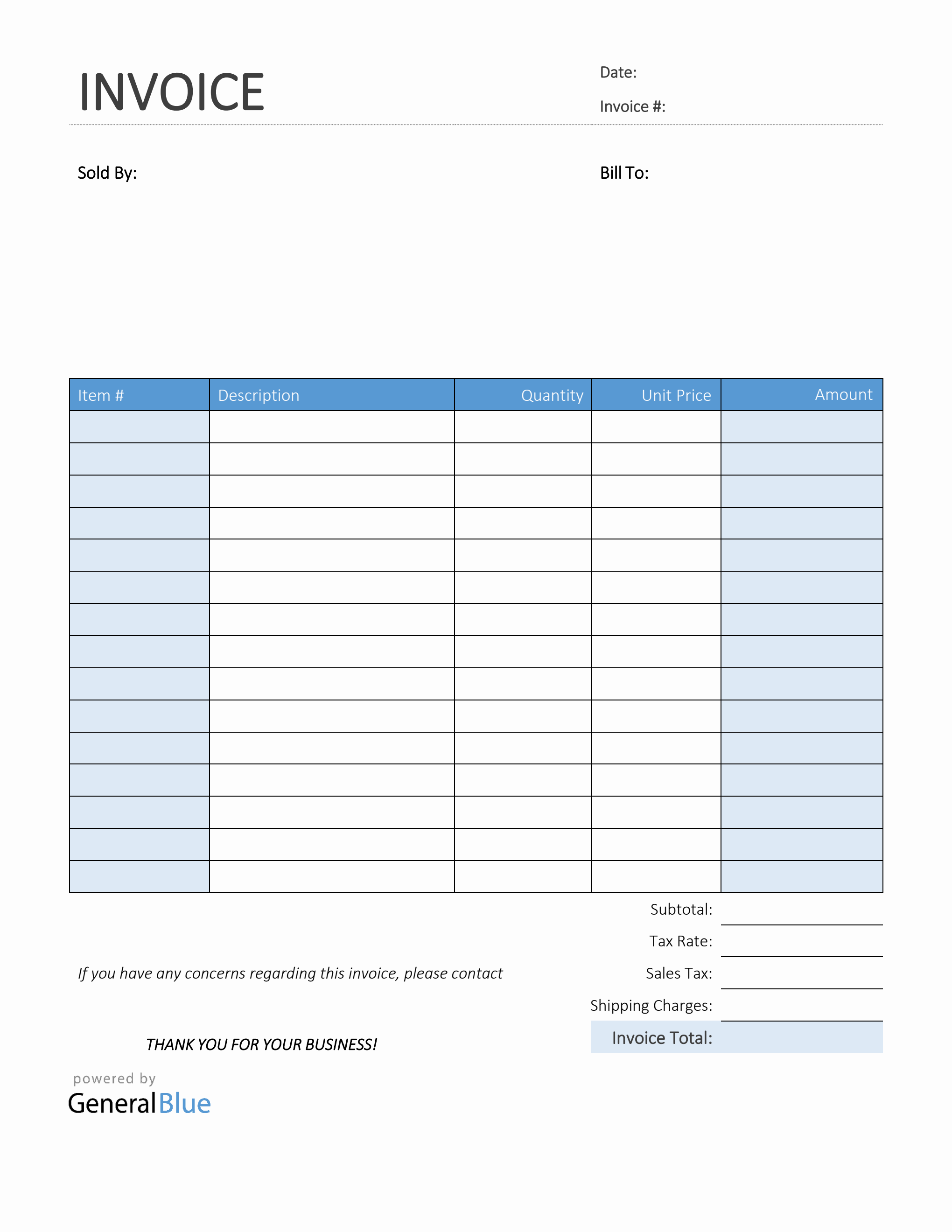 printable sales invoice in pdf colorful