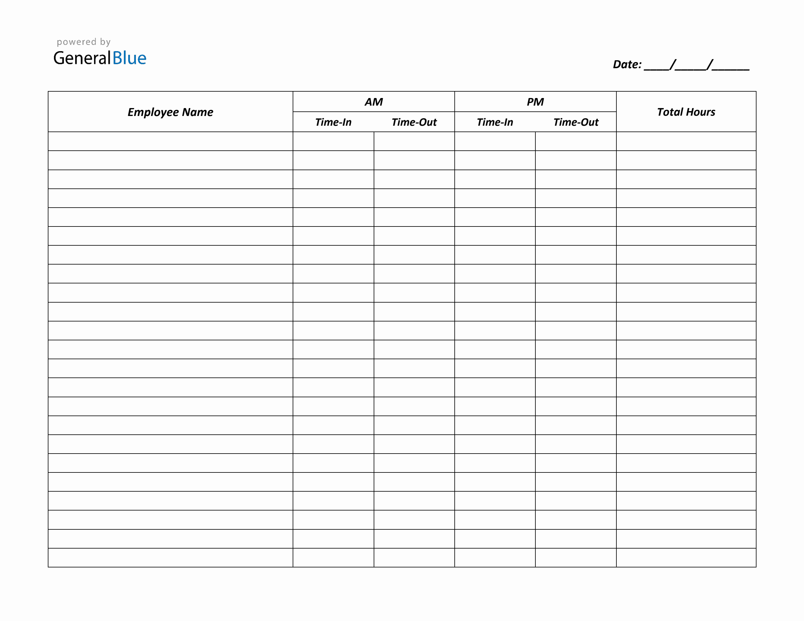 printable time in and time out timesheet pdf letter