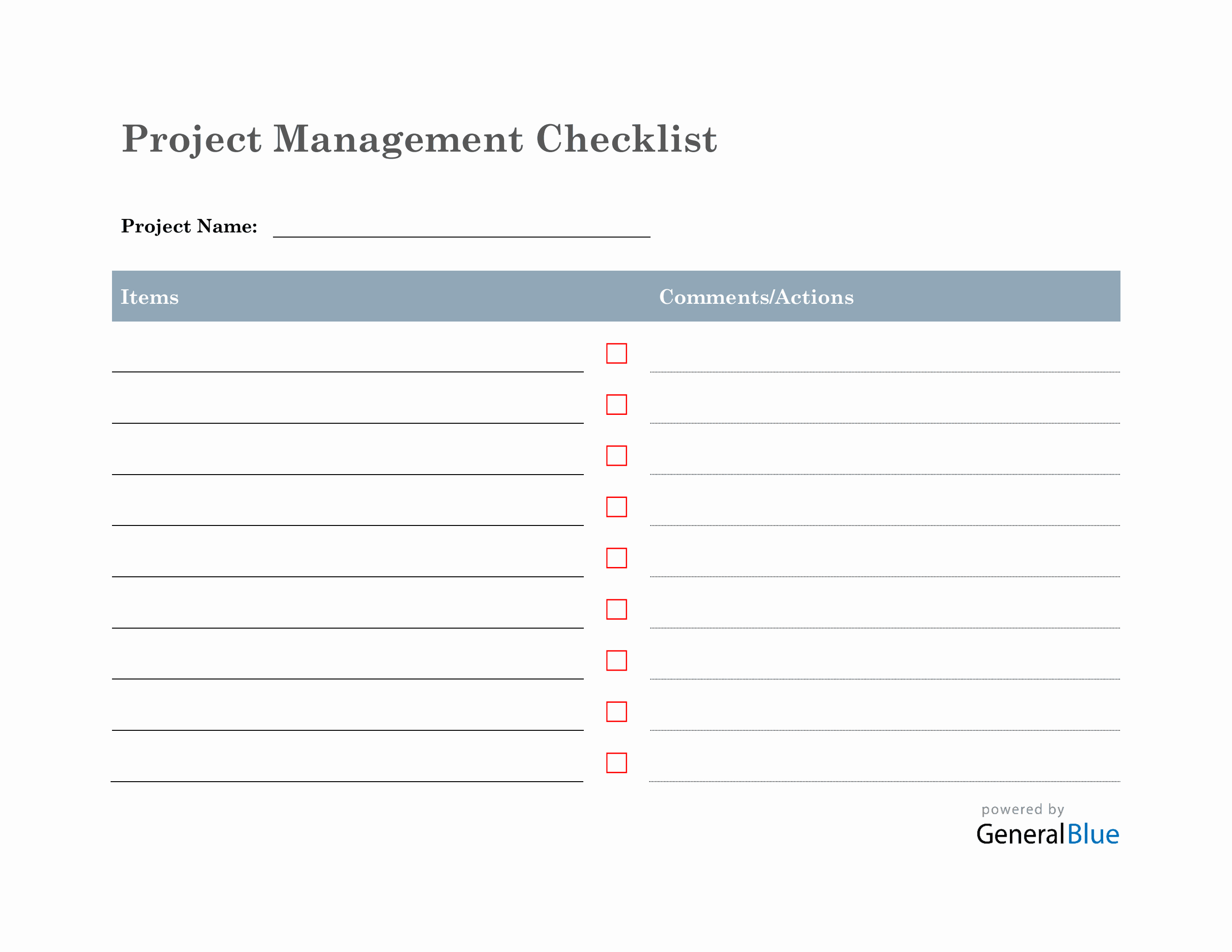 project management word