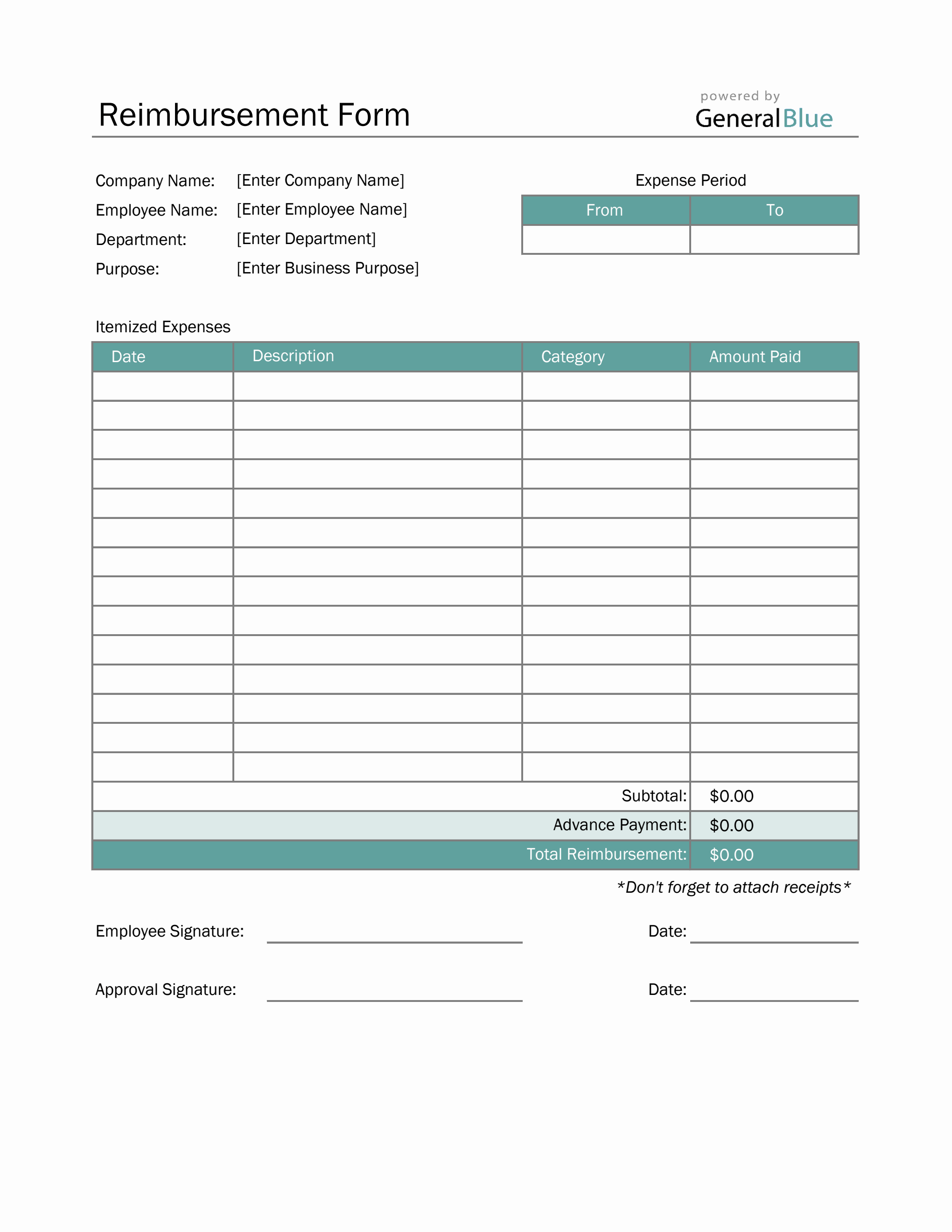 excel forms template