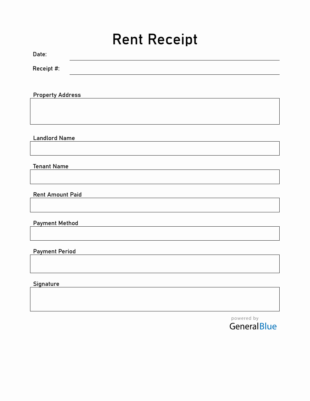  Rent Receipt Template (PDF)