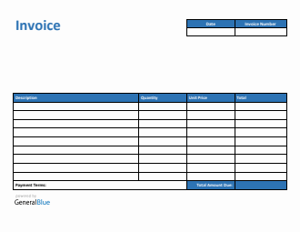 invoice template for u k in pdf printable