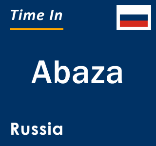 Current local time in Abaza, Russia