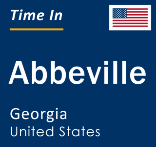 Current local time in Abbeville, Georgia, United States