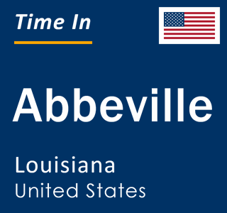 Current local time in Abbeville, Louisiana, United States