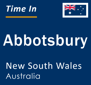 Current local time in Abbotsbury, New South Wales, Australia