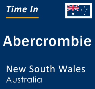 Current local time in Abercrombie, New South Wales, Australia