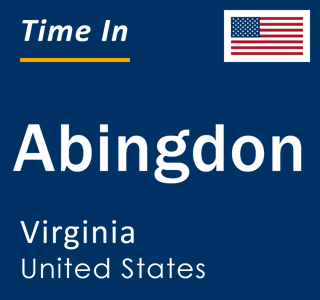 Current local time in Abingdon, Virginia, United States