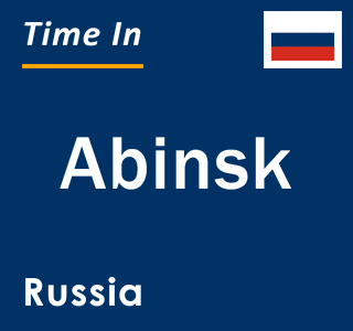 Current local time in Abinsk, Russia