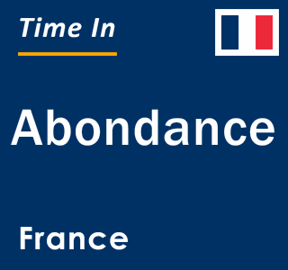 Current local time in Abondance, France