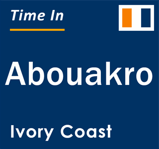 Current local time in Abouakro, Ivory Coast