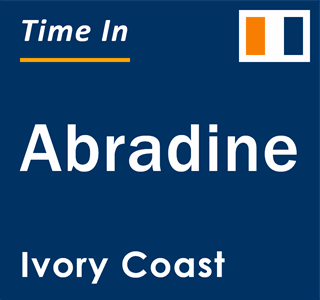 Current local time in Abradine, Ivory Coast