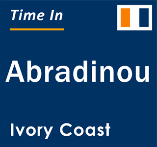 Current local time in Abradinou, Ivory Coast