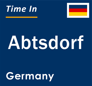 Current local time in Abtsdorf, Germany