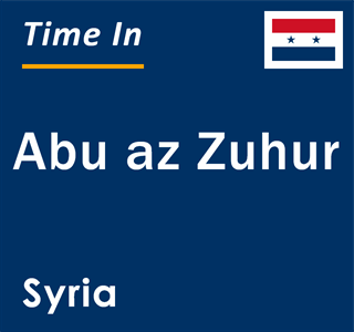 Current local time in Abu az Zuhur, Syria