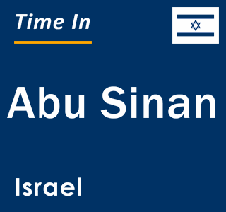 Current local time in Abu Sinan, Israel