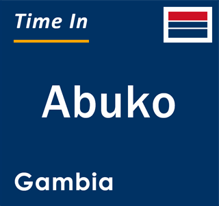 Current local time in Abuko, Gambia