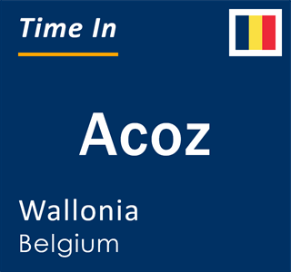 Current local time in Acoz, Wallonia, Belgium